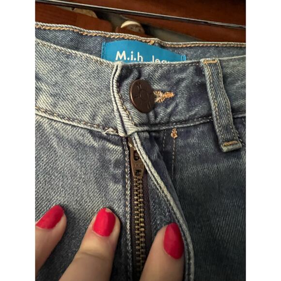 M.i.h Jeans Women's Mimi Jean High Rise Slim Fit Straight Jeans Blue Size 26 - Picture 5 of 12